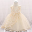 Christmas Celebration Christening First Birthday Dress Baby Girl Party Flower Dresses Child Princess Dress