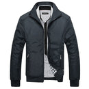 Spring Autumn Casual Mens Jackets Clothing Stand Collar Bomber Jacket Male Outerwear