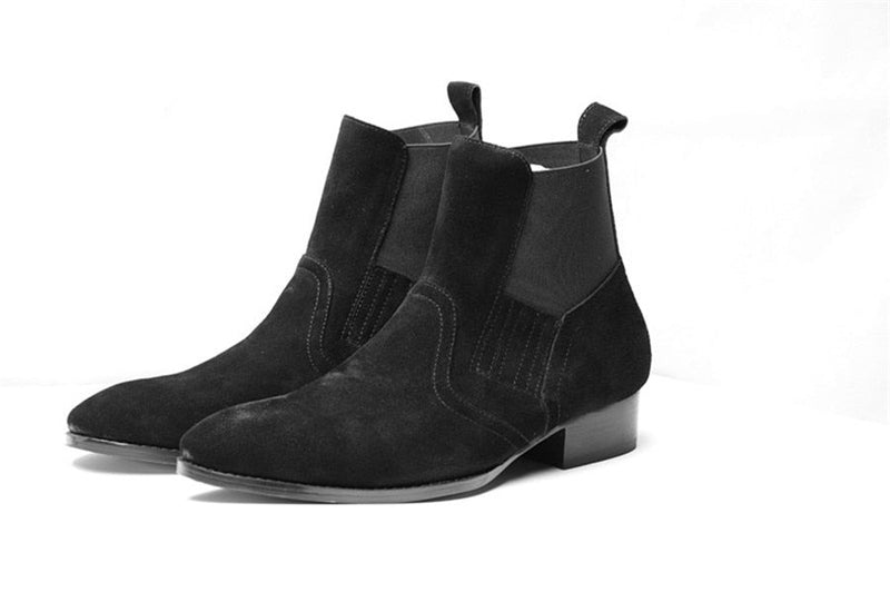 Exclusive Euro Vintage Luxury Slip On Wyatt Classic Harness Ankle Chelsea Boots Personalized Breathable Wedge punk Boots