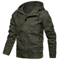 Autumn Hooded Mens Jacket New Mens Military Casual Coat Fashion Slim Fit Male Brand Clothing