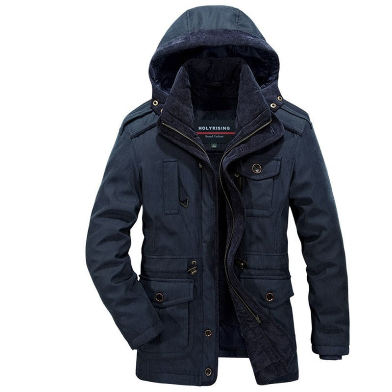 Men Parkas Two Piece Cotton Coats Mens Winter Jackets Coats Warm Overcoat Breathable Clothes