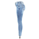 Basic Jeans For Women Classic Stretchy Five Pockets Denim Skinny Pants Trousers