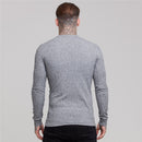 Autumn Mens T shirt Thin Pullover Sweaters Solid Casual O Neck Long sleeve Knitwear Top Male