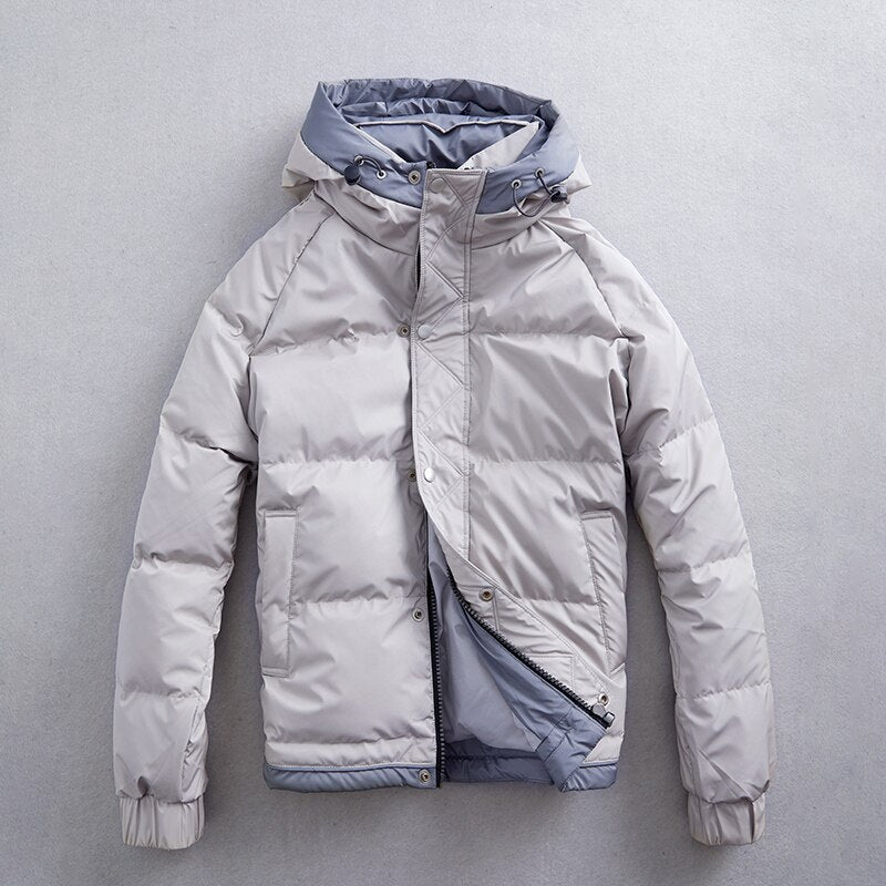 Winter New Oversize Duck Down Coats Men Warm Cargo Jackets Puffer Outdoor Wear