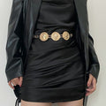 Designer Gold Chain Belt Woman Dress Long Adjustable Punk Metal Belts For Women High Quality Luxury Brand Waistband