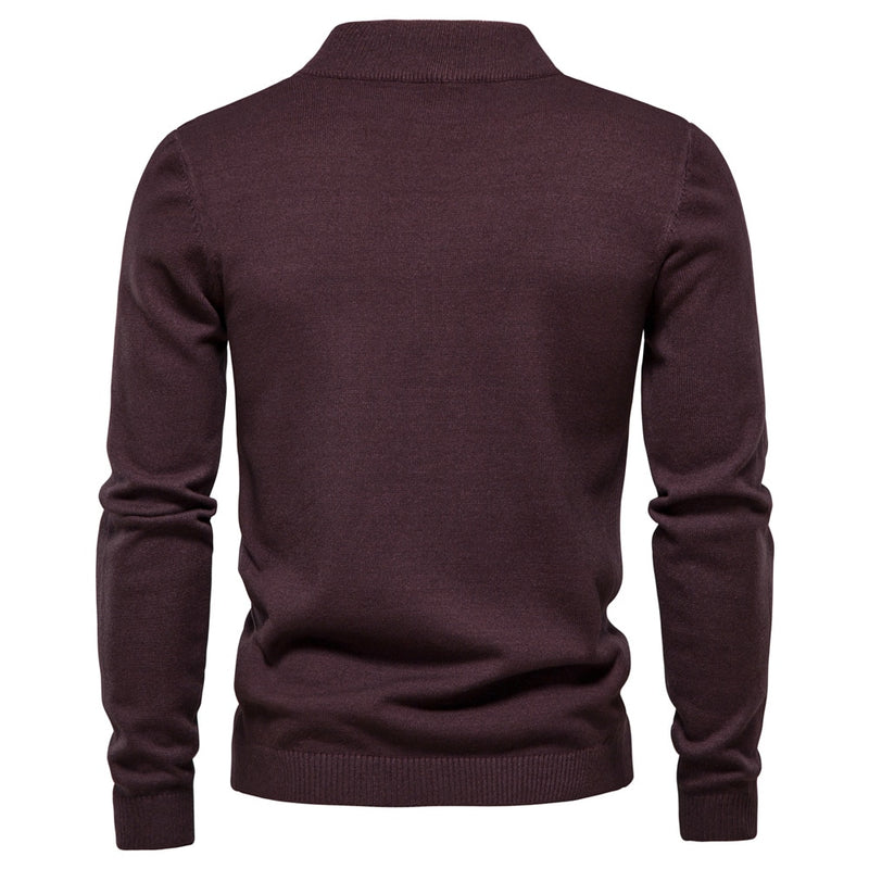 Winter Thickness Pullover Men O-neck Solid Color Long Sleeve Warm Slim Sweaters Men Men Sweater Pull Male Clothing