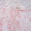 Baby Girls Fluffy Bow Princess Dress Toddler Kids Birthday Party Tulle Dresses Children Pink Lolita Ball Gown
