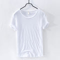 Summer Pure Cotton For Men O-Neck Solid Casual Thin T Shirt Basic Tees Male Short Sleeve Tops Clothing