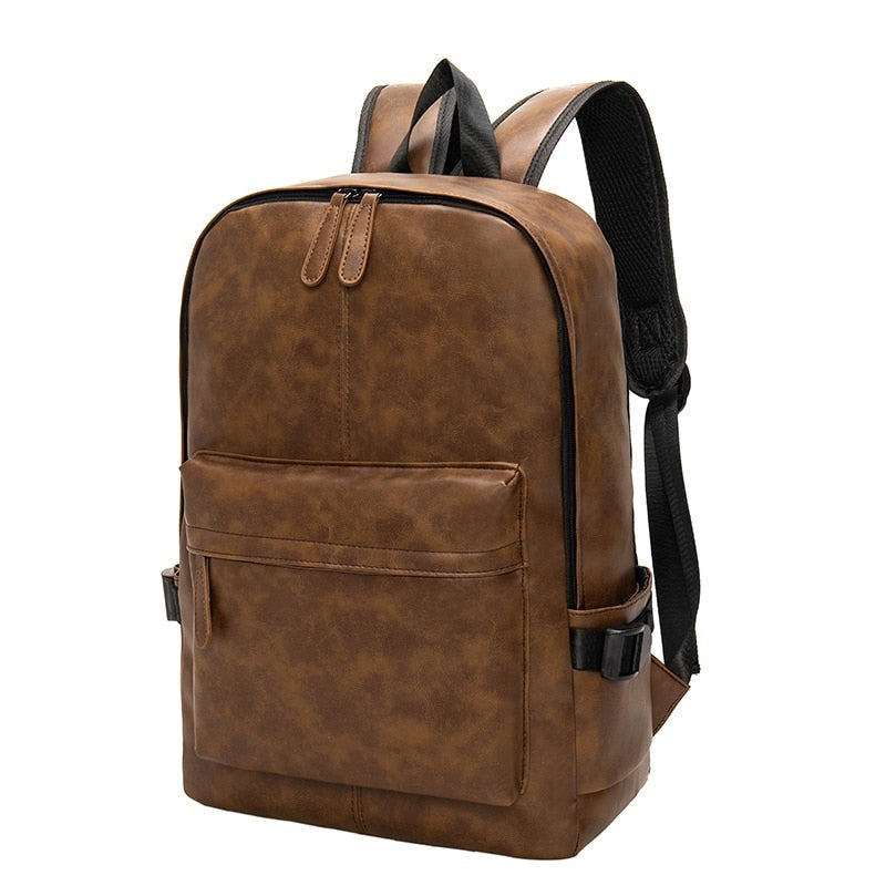 Luxury Backpack Unisex Solid Multifunctional School Bags Vintage Large Capacity Waterproof Shoulder Bags