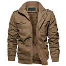 Winter Cotton Coat Mens Warm Thermal Jacket Heavyweight Fleece Parka Windbreaker Windproof Outwear Cargo Coats