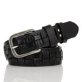 Genuine leather braided belt man male belts luxury design waist strap male Quality first layer cow skin belt for jeans