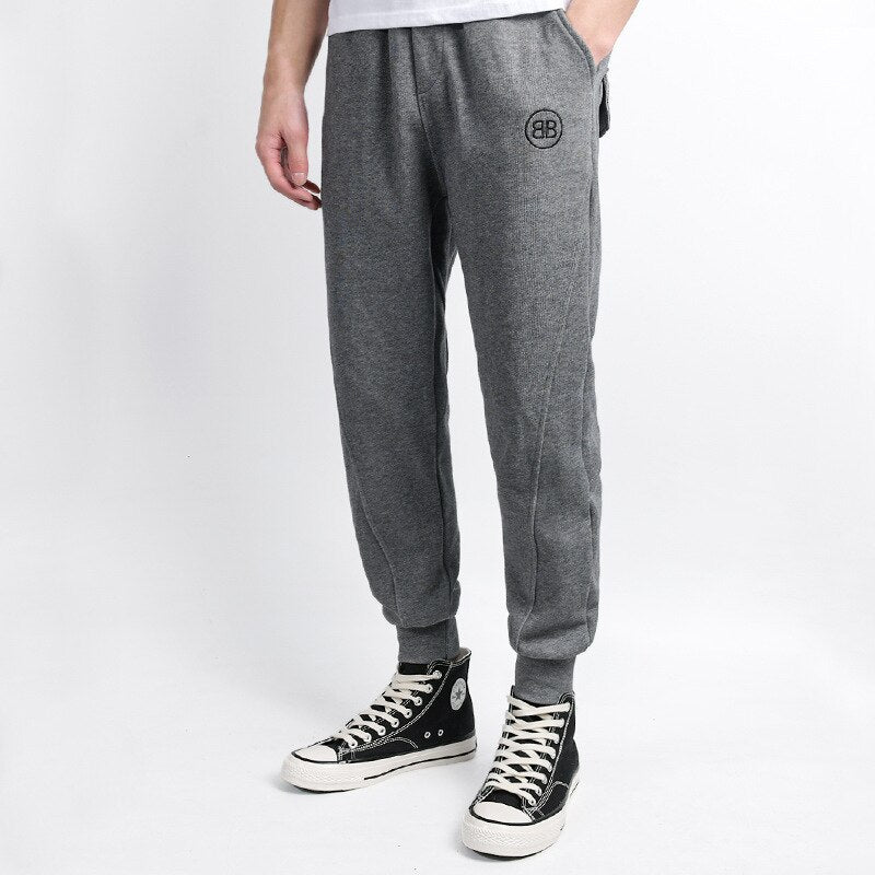 Spring Fall Casual Men Sweatpants Trendy Multiple Pockets Loose Sport Simple Popular Youth All-Match Jogger Male Trousers