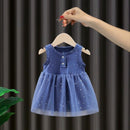 Baby Girl Dress Summer Girls Clothes Sleeveless Lace Kids Dresses Star Girl Casual Dress