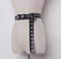 Black Metal Buckle Chain Wide Belt Personality Women Tide All-match Spring Autumn