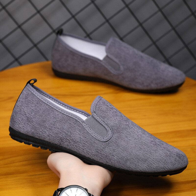 Shoes Men Fashion Breathable Canvas Shoes Casual Versatile Loafers