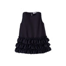 Spanish Baby Girl Black Boutique Toddler Summer Sleeveless Ruffle Frocks Child O Neck Dresses Kids Evening Party Clothes