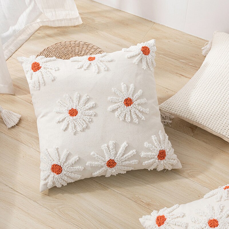 Cushion cover 45x45cm/30x50cm Pillow Cover Tufted Ivory Home Decoration Living Room Sofa Couch Bedroom Chair Seasonable