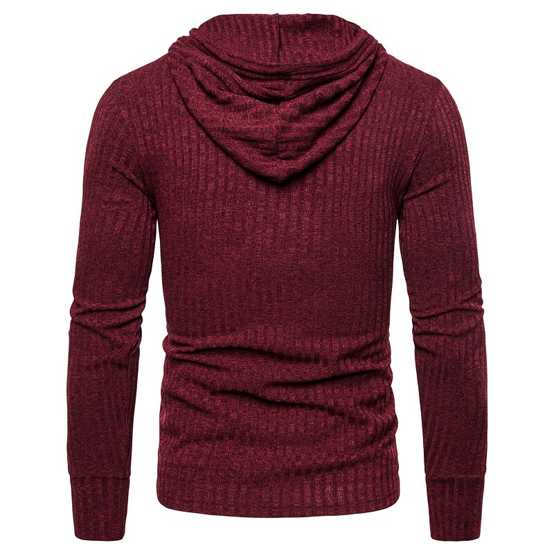 Mens Sweatshirts Solid Color Casual Stretch Slim Fit Hoodies Male Autumn Basic Streetwear Sweatshirts Men