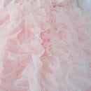 Baby Girls Fluffy Bow Princess Dress Toddler Kids Birthday Party Tulle Dresses Children Pink Lolita Ball Gown
