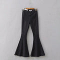 Spring and winter high waist flare bottoms denim slim jeans female full length pants female
