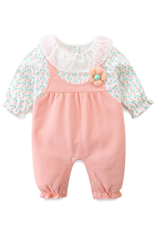 KIDS ONE PIECE WITH FRILL STRAP 4-10 MEET ME IN THE GARDEN