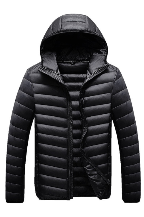 Autumn and Winter Down Jacket Men White Duck Down Hooded Sports Casual and Warm Clothes Coat