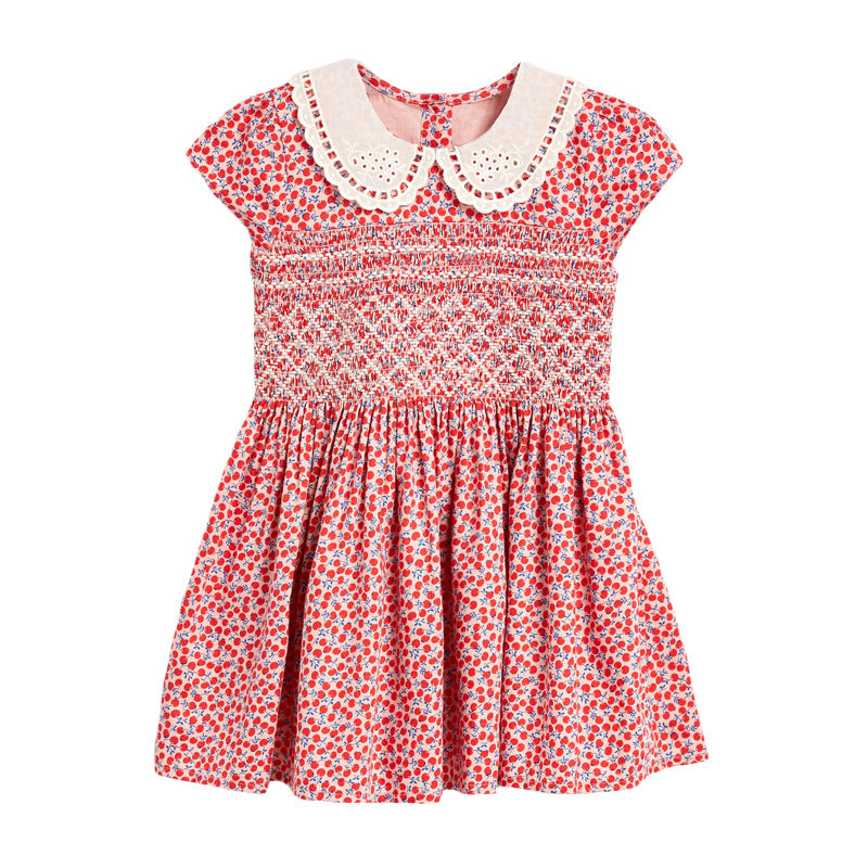 2-7Years Dinosaur Pattern Baby Girl's Tops Tees Dress Toddler Girl's Dresses Children Kids Pockets Dress
