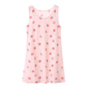 Children Pajamas 2-14 Years Girls Nightgown Kids Sleeveless Summer Nightdress 100% Cotton Child Baby Cute Sleeping Long Dress