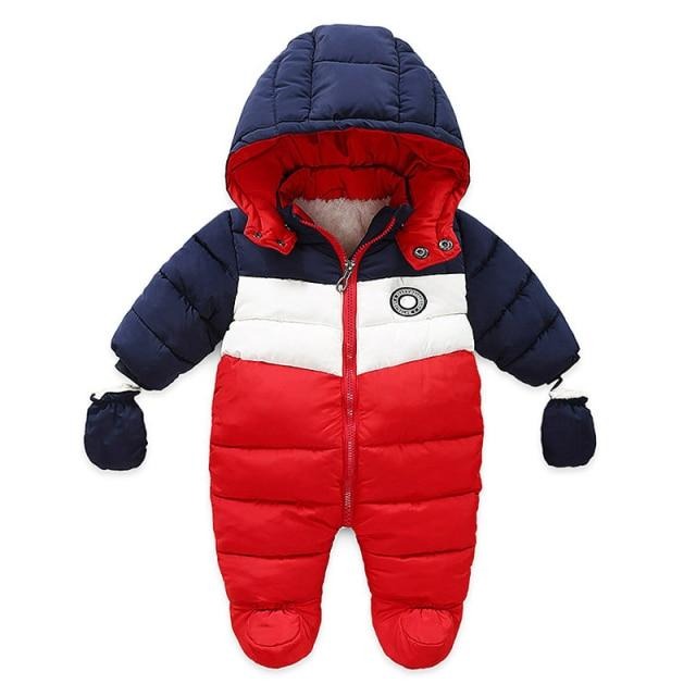 Baby Winter&Autumn Clothes Newborn infant Jumpsuit Inside Fleece Rompers Autumn Overalls Children Outerwear