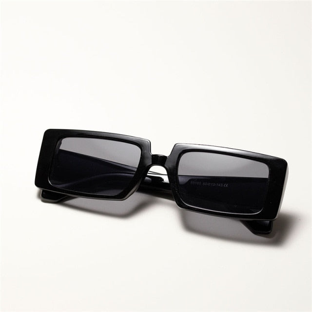 Colorful Small Square Sunglasses Women Vintage Retro Rectangle Sunglasses For Men Eyewear Luxury Leopard Black Shades UV400