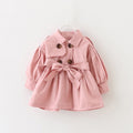 New autumn Girls jacket children's clothing girl trench kids jacket girl coats Outerwear with belt 0-4Y