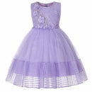 Baby Girl Princess Ball Gown Dress Flower Lace Children Bridemaid For Wedding Formal Party Prom Dresses Children Clothing 2-15 Y