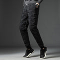 Thicken Sweatpants Winter Men's Plus Velvet Padded Trousers Slim Large Size Warm Pants Solid Trend Sports Jogges Clothing