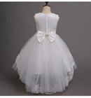 Girls Dress Summer Blue Dresses Girl Lace Sleeveness Princess Costume Girls Costume Party Dresses Kids Clothes