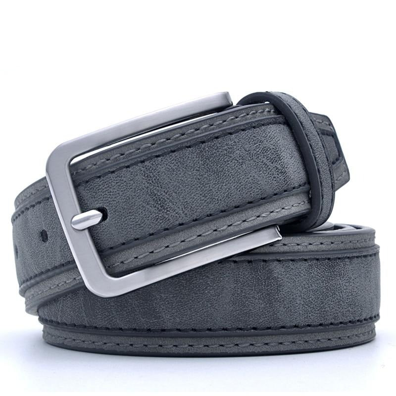Men Leather Belt For Jeans Luxury Strap Western Designer Male Waist Trouser Belts Classic Vintage Pin Buckle