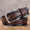 Men Leather Belt For Jeans Luxury Strap Western Designer Male Waist Trouser Belts Classic Vintage Pin Buckle