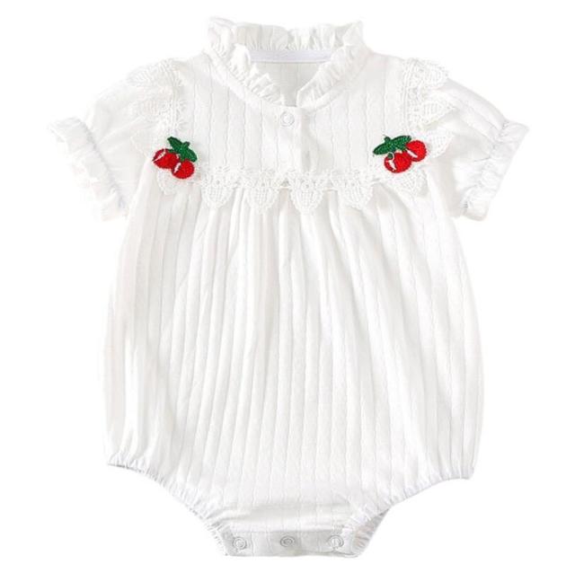 1pcs Summer Newborn Infant Baby Girl floral soft cotton Bodysuit Jumpsuit Outfit Clothes Baby Clothing Casual Suit
