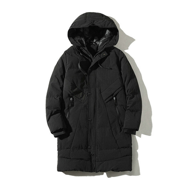 Winter Coat Hooded Overcoat Mens Homme Winter Clothing Jacket Thick Warm Windproof Men Clothes Parka