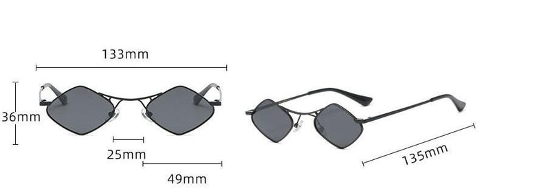 Vintage Sunglasses Men Women Small Metal Frame Sunglasses Retro Classic Square Sun Glasses Women Luxury Eyewear
