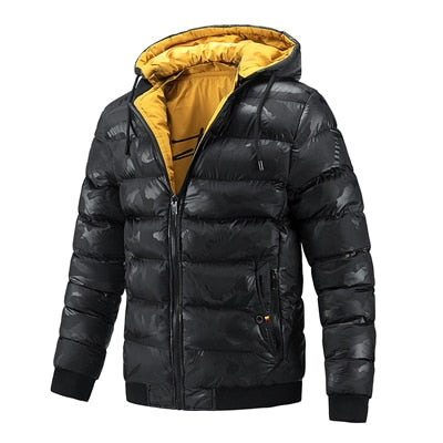 Winter Men's Thermal Jackets New Men Cotton Thick Warm Hoodies Coats Casual Outdoor Both-Side Wear Jackets Mens Clothing