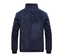 Winter Men's Bomber Jackets Casual Male Fur Collar Windbreaker Jacket Mens Fleece Warm Slim Corduroy Jackets Clothing