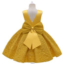 Children Dress Princess Dress Embroidered Sleeveless Bow Princess Dress Little Girl Piano Performance Costume