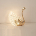 DORIAN Contemporary Swan Table Lamp LED Creative Golden Desk Light Decor For Home Bedroom