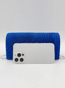 Clutch Bag Women Glitter Stripe Box Shape Top Handle Female Evening Purses Handbags