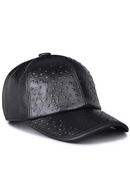 Winter Hat Men Dots Embossed Baseball Cap Male Thin Warm Young Hip Pop