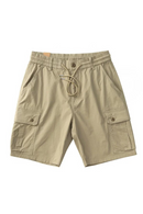 Summer men's thin retro elastic loose casual drawstring beach cargo shorts