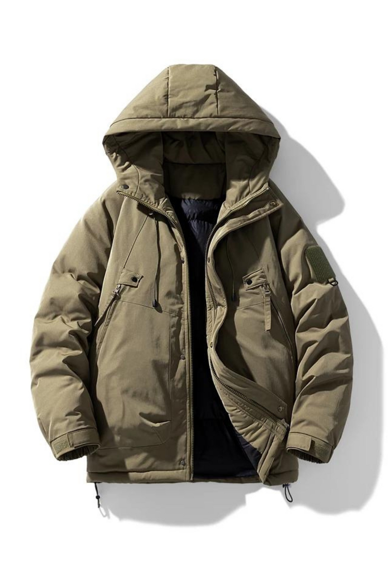 Warm Parkas Hooded High Quality Men Loose Style Winter Coats Cargo Jackets Men Windbreaker Winter Outdoor Coats