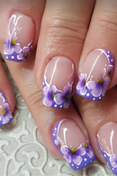Nails for women Spring summer flowers birds design press on false nail art