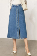 Denim Skirts For Women Streetwear High Waist Split Jean Skirt Female Long Skirt Women's Skirts