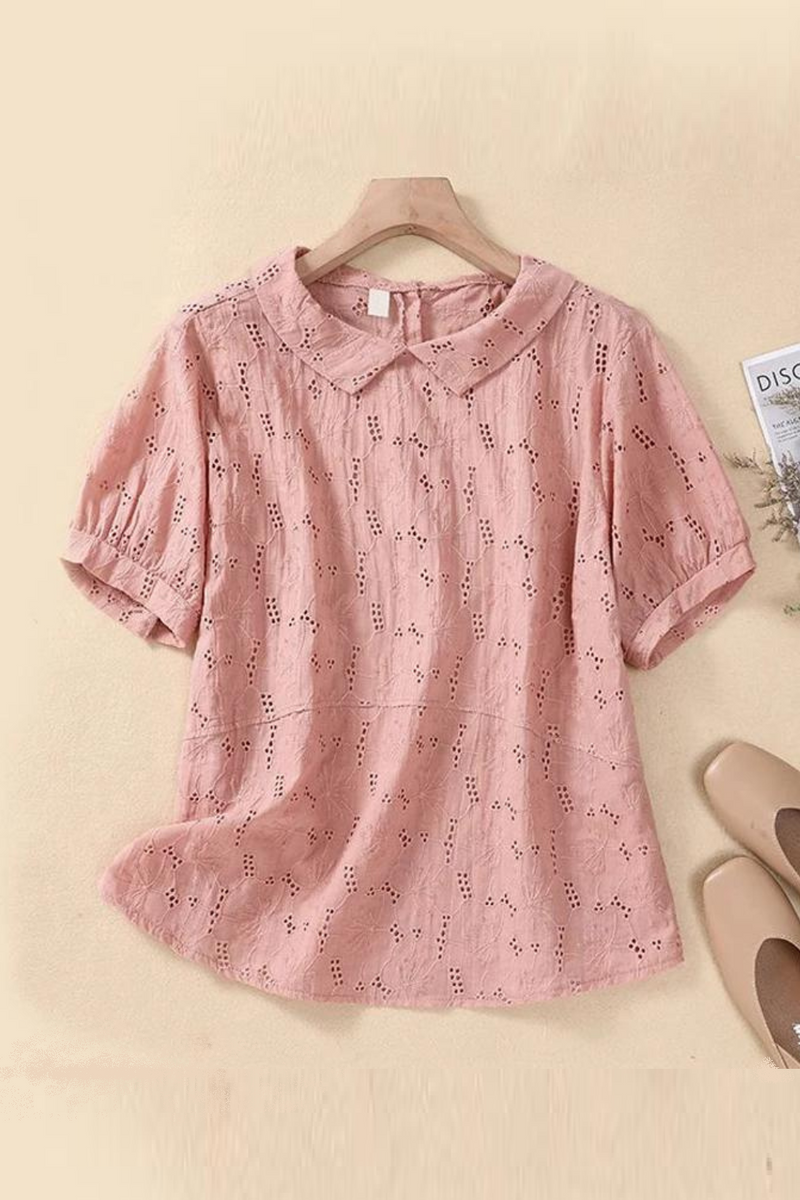 Summer women's doll collar casual blouse